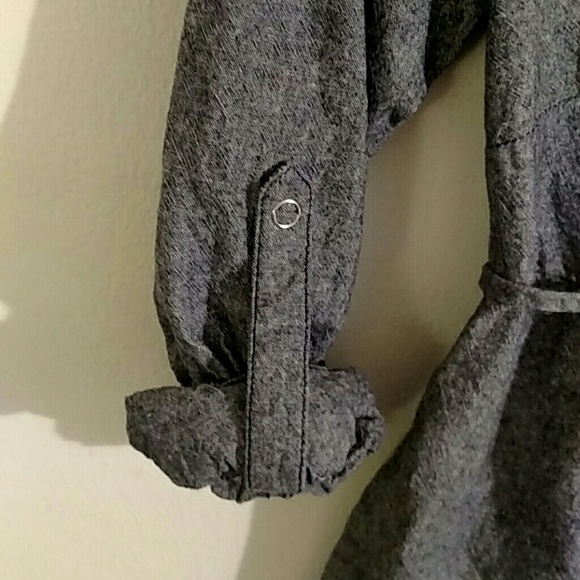 🌺Grey chambray tunic 100% cotton - Picture 3 of 3